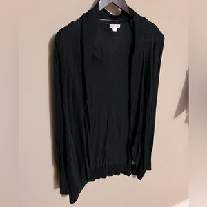 Black open front cardigan size L Merona